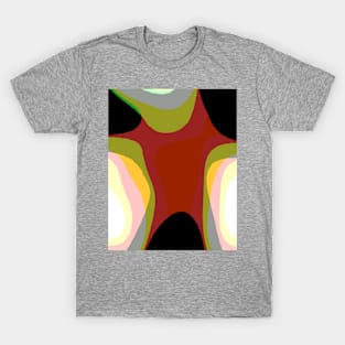 Red Yellow And Black Abstract 910 T-Shirt